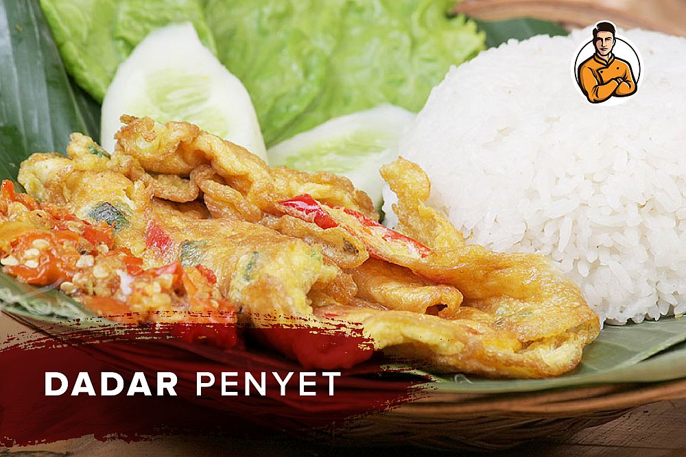 Telur Dadar Penyet